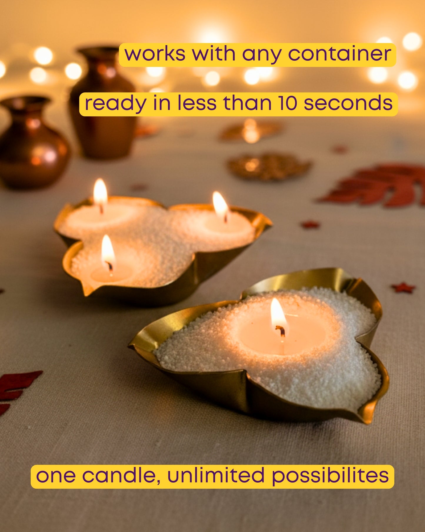 Diya Shaped Decorative Candle