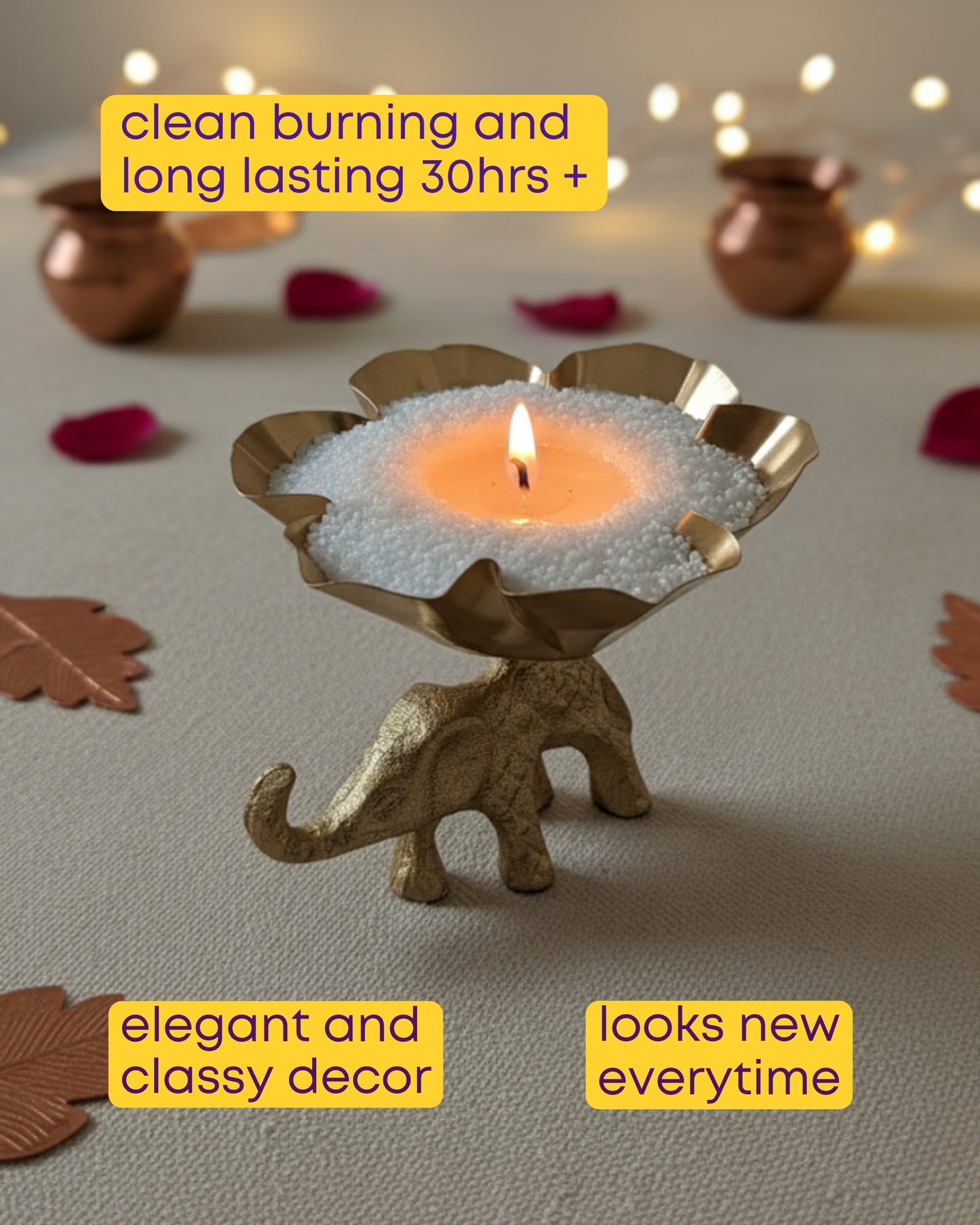 Elephant Decorative Candle