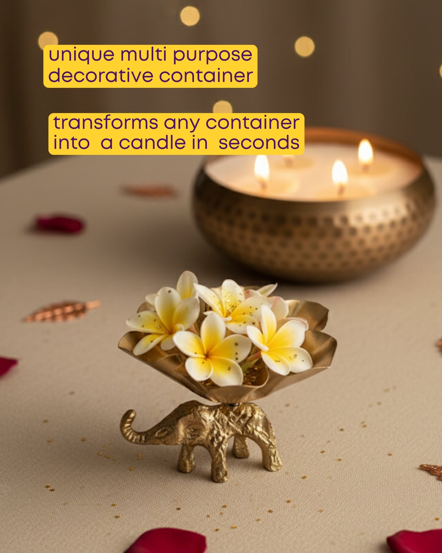Elephant Decorative Candle
