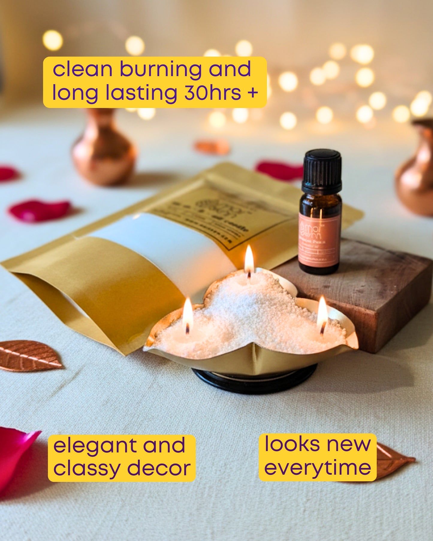 Diya Shaped Decorative Candle
