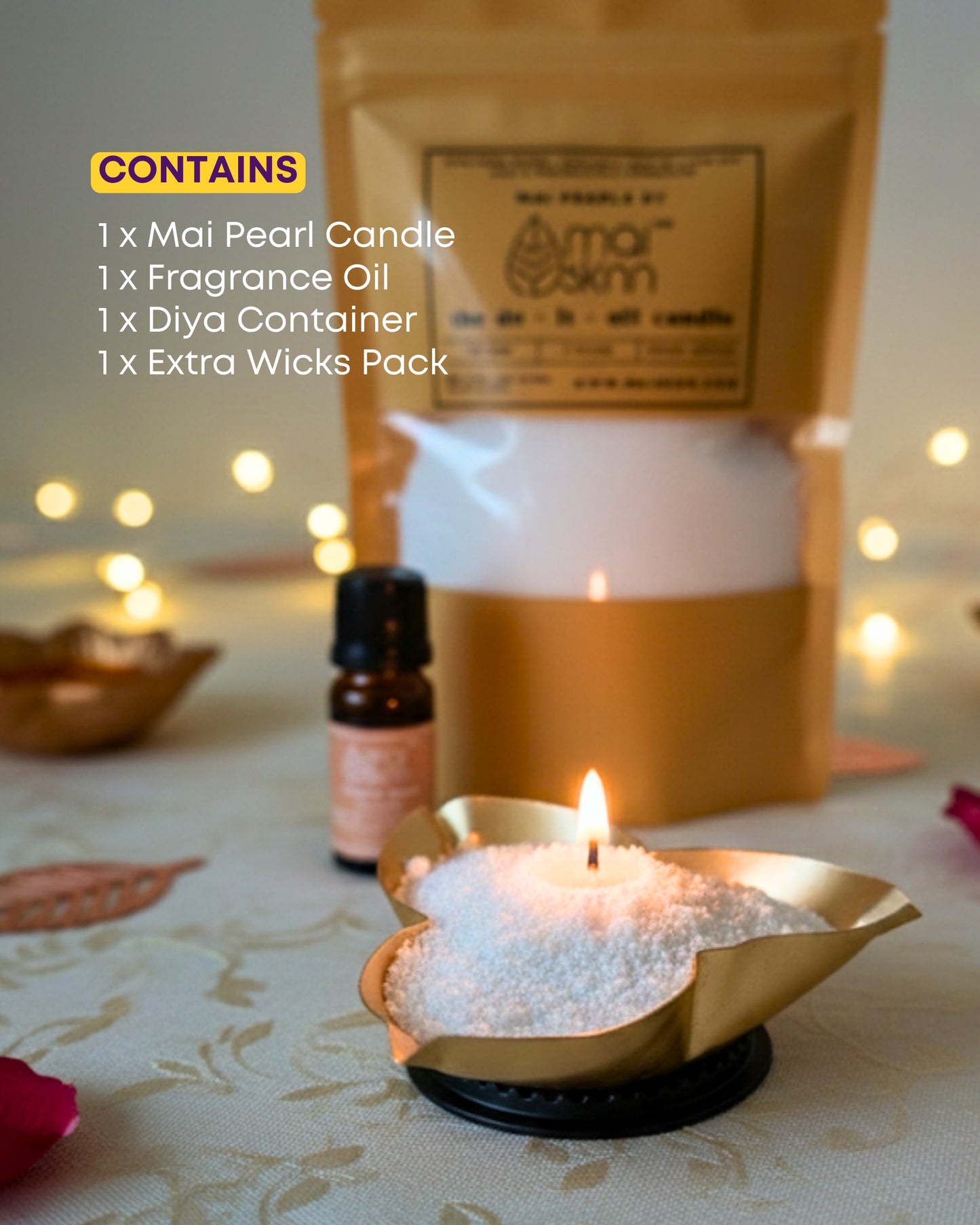 Diya Shaped Decorative Candle