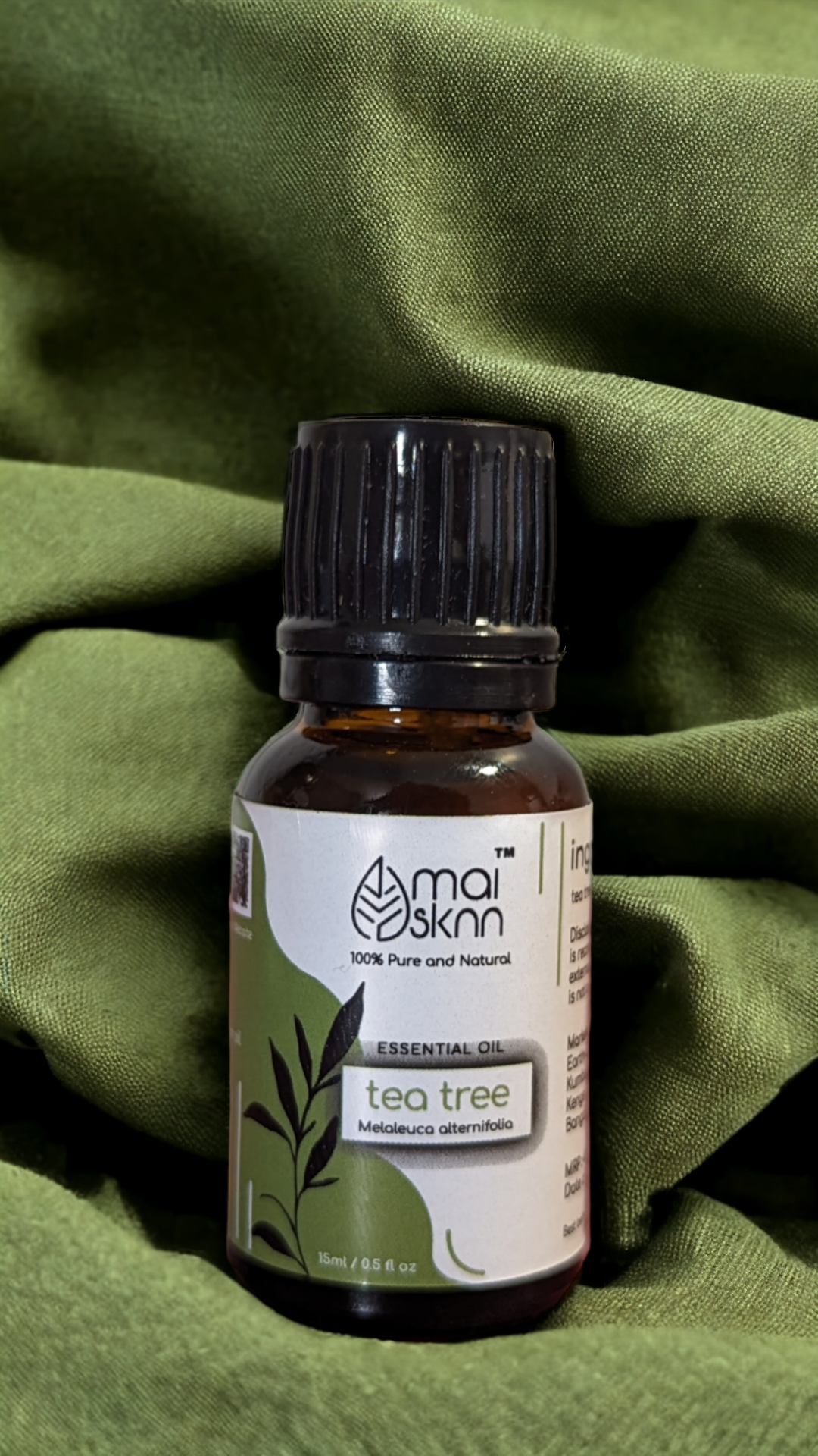 Tea Tree Essential Oil for Acne Fight &  Dandruff Control- 15ml